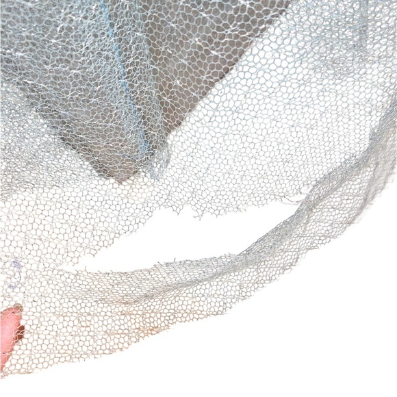 Vintage 50s Fit Flare Ice Blue tea length gown dress princess cinderella costume - Picture 10 of 12